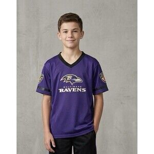 Franklin Youth Boys Medium Baltimore Ravens NFL Football Mesh Jersey Purple